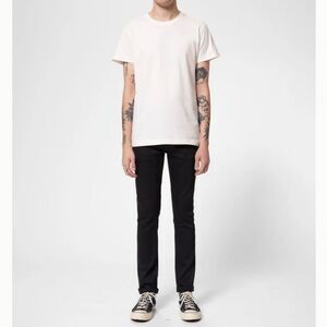 Nudie Jeans Lean Dean Dry Everblack organic cotton size 26 x 28 men’s